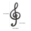 1set Music Note Shape Hook Iron Wall Hanger Unique Home Decor Vintage European style Kitchen Bathroom Coats/towel/Key/Hat/Bag 4