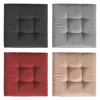 45x45cm Garden Chair Seat Cushion Water-Resistant Patio Chair Tatami Mat Thick Solid Color Sanding Sofa Cushion Hip 1