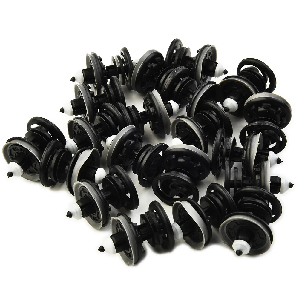 

Protect Your Door Panels 30X Interior Door Panel Push Type Clips for PassatBus T5 Taureg Made of Nylon Material