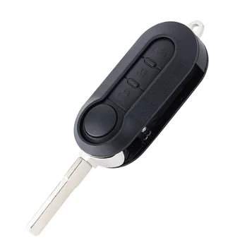 Keyforkess 433MHz ID46 Chip muslimah Flip Remote Car Key Fob 2 pulsanti per Fiat 500L MPV Ducato per Citroen Jumper per Peugeot Boxer - KEYECU 433MHz ID46 Chip muslimah Flip Remote Car Key Fob 2 pulsanti per Fiat 500L