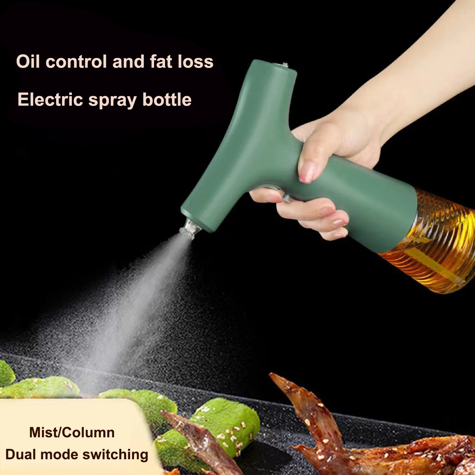 

2 in 1 Spray Bottle Kitchen Rociador De Aceite BBQ Glass Cooking Mister Oil Spray Bottle Multi-function Water Spray Bottle