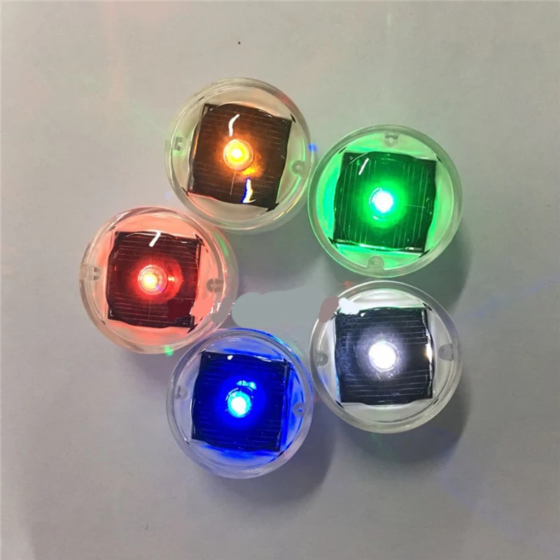 Wiring Free Energy Saving Mini Waterproof LED Solar Powered Road Stud Light Courtyard Garden Decoration
