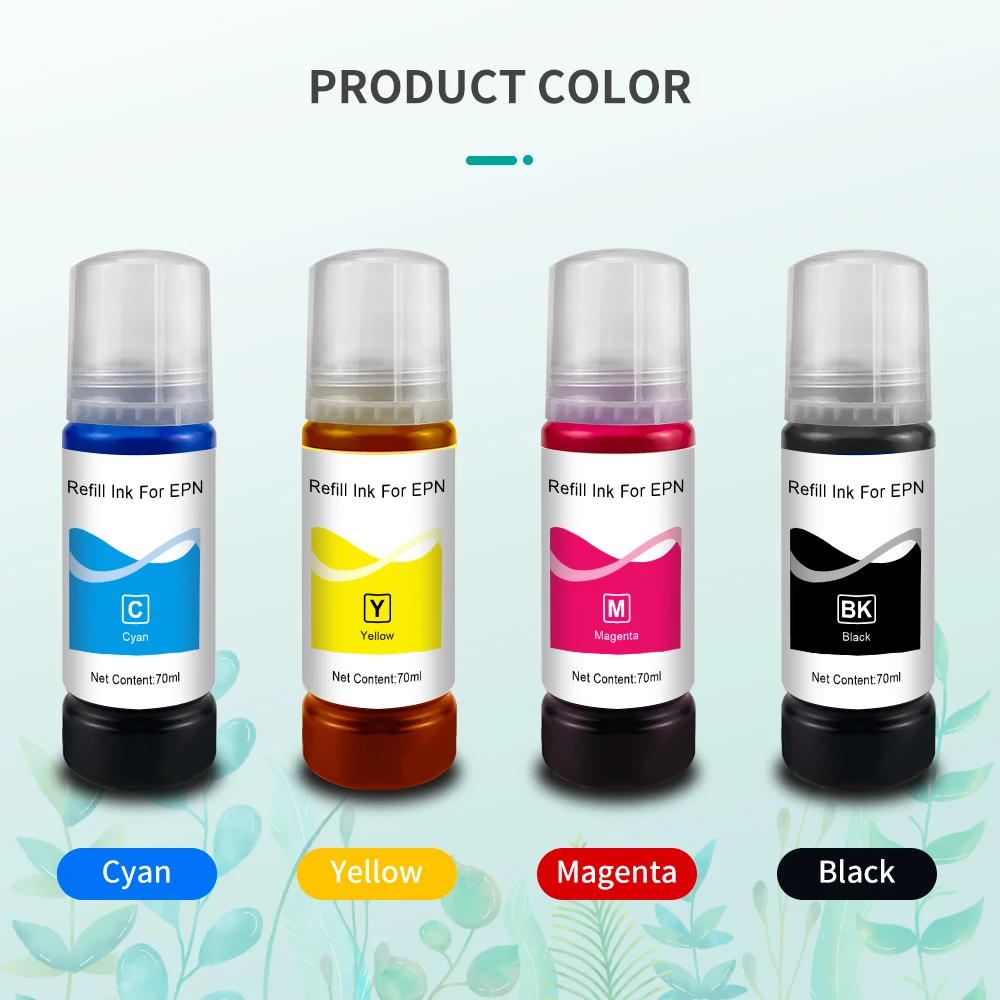 Dye Ink Kit Ink Refill Kit Ink Cartridge Refill Kit Dye Ink Refill Inkjet Printer Ink Printer Ink For Epson L3150 For EcoTank Printer L3110 L4150 L4160 ET-2750 3750 4700 47502720 101 102 103 104 502 544 001 003