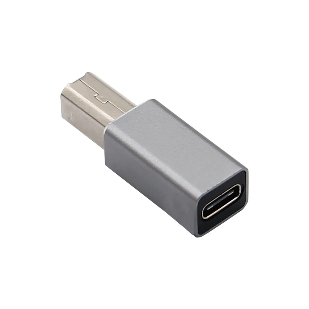 USB 유형 C 암-USB B 수 스캐너 변환기 프린터 MIDI 컨트롤러 피아노 키보드 용 남성 어댑터 연결 변환기