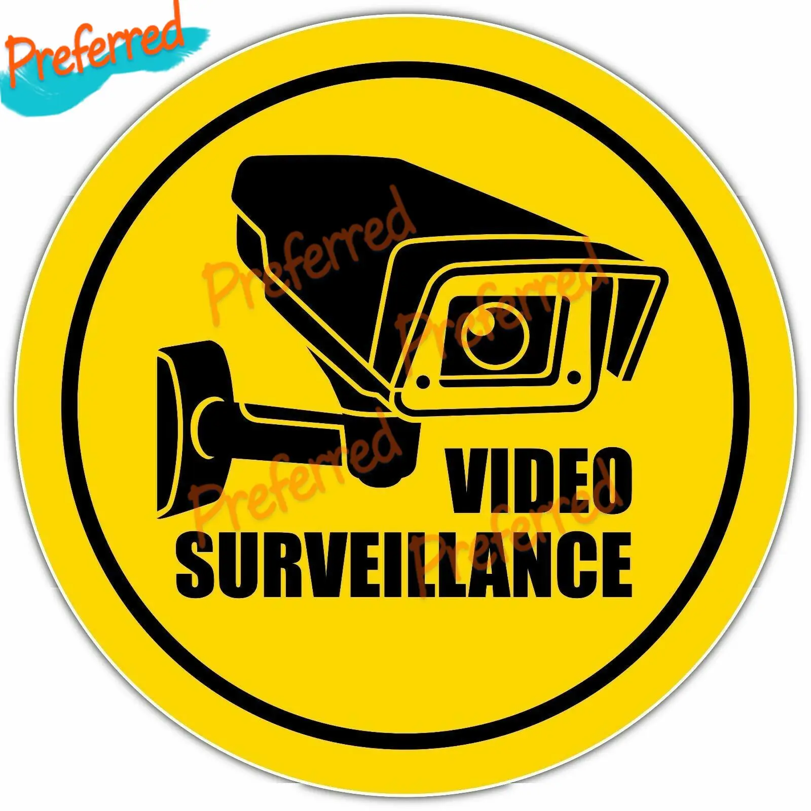 Video Surveillance Security Sign Store Shop Vinyl Sticker Decal - 2