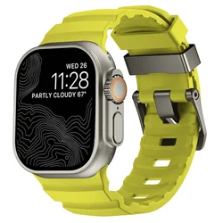 Trail Silicone Sport Band for Smartwatch - Durable and Versatile Strap for Active Lifestyles (Green grey)