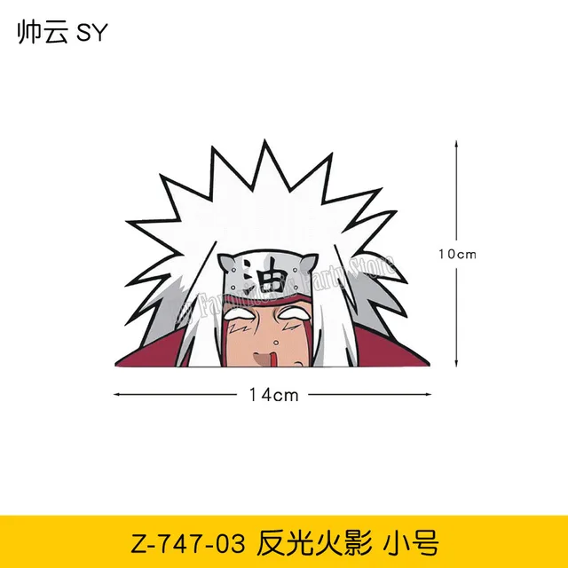 Anime Naruto Car Decals Uzumaki Gaara Uchiha Itachi Car Stickers Vinyl