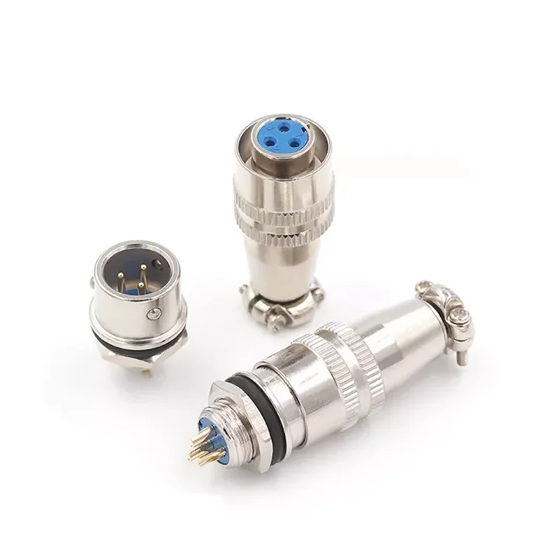 5/20PCS XS8 XS9 XS10 XS12 Aviation connector push-pull quick connector Gold plated contact Male and Female plug 2 3 4 5 6 7PIN