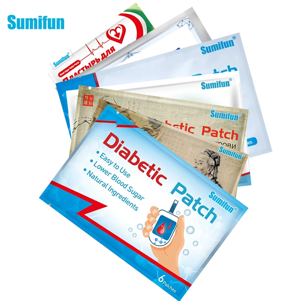 

7Types Diabetic Patch Lower Blood Sugar Stabilizes Glucose Medical Herbal Plaster Diabetes Treatment Burning Fat Health Care