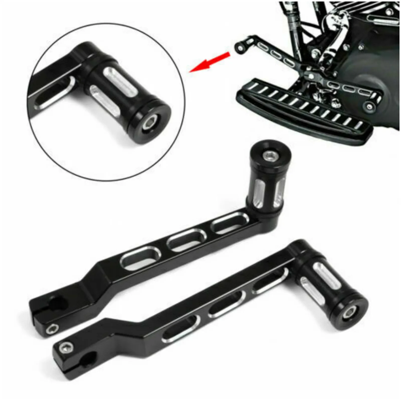 

1 Pair Aluminum Motorcycle Gear Lever For Harley FL Softail / Touring / Tri Glide/Trikes Car Accessory Replacement Upgrade Part