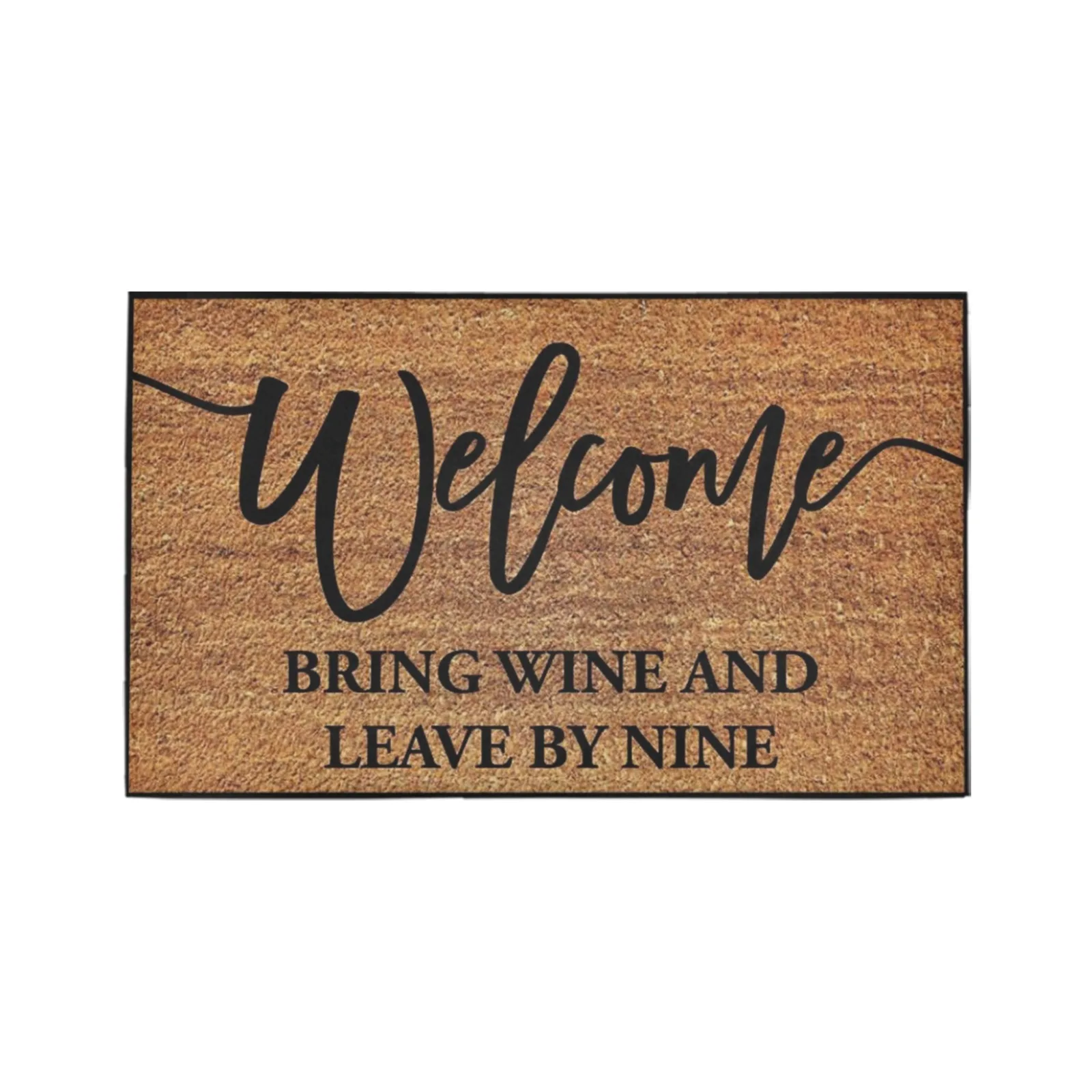 

Welcome Please Leave By Nine Doormat Non-Slip Rubber Entrance Christmas Season Welcome Outdoor Door Mat Porch Patio Home Decor