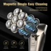 Electric Head Shaver for Bald Men 7 Blades Floating Razor Hair Trimmer USB Rechargeable LED Display Waterproof Beard Shavers 4