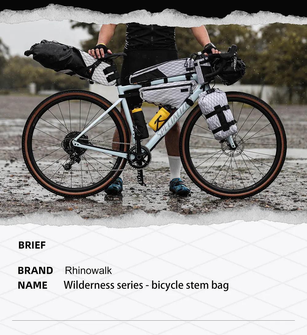 Description Picture 4 of itemRhinowalk Bicycle Water Bottle Bag Waterproof Insulation Bicycle Front Handlebar Pouch Cycling Bikepacking Travel Water Holder