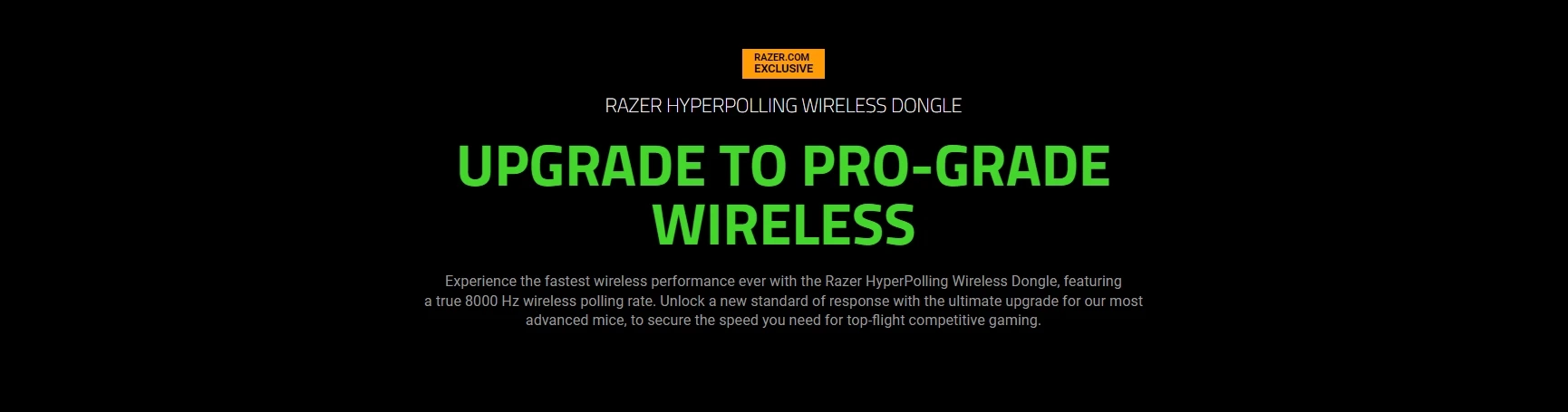 Original Razer HyperPolling True 8KHz Wireless Dongle Compatible Cobra Pro Viper V2 Pro DeathAdder V3 Pro and Basilisk V3 Pro
