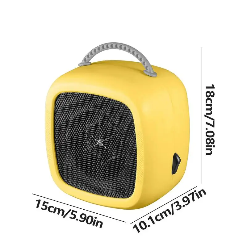 Electric Fan Heater home desktop mini instant electric heater Noiseless Portable Tabletop Handle Bedroom Small Space electric heating fan