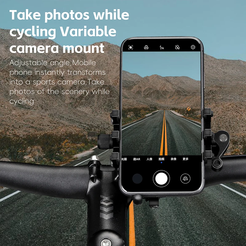 WEST BIKING Bike Handlebar Phone Holder Quick Release Aluminum