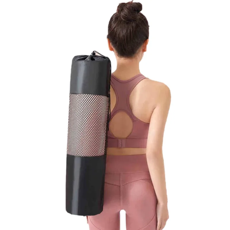 

1pc Yoga Mat Bag Nylon Waterproof Gym Bag Backpack Adjustable Men Women Fitness Workout Drawstring Storage Bags Sports Equipment