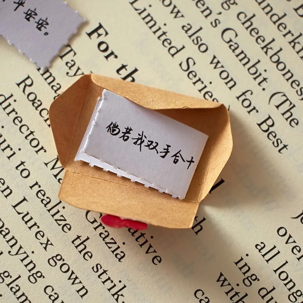 DIY 깜짝 선물 미니 연애 편지 세트, 수제 자체 제작 사랑 봉투 세트, 100 약속, 축복, 할 일 목록 수공예