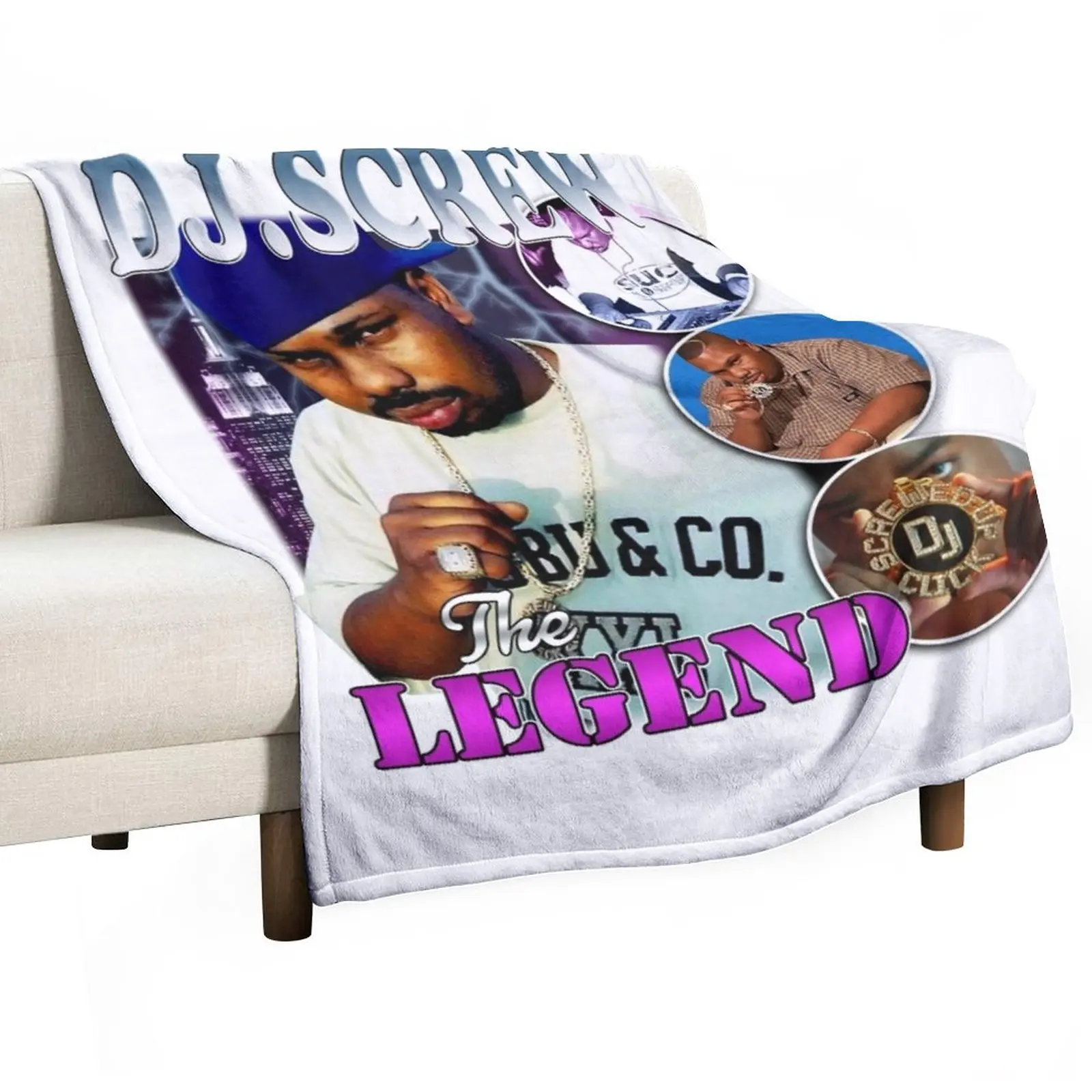 

DJ Screw The Legend Throw Blanket Sofa Throw Blanket Fashion Sofa Blankets sofa Custom Blanket
