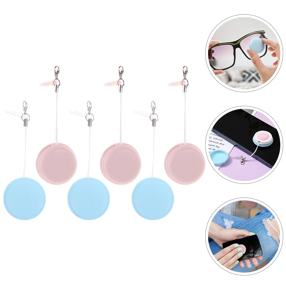 

6 Pcs Mobile Phone Screen Wiping Tool Cleaner Glasses Macaron and Eyeglass Pp Cleaning Wipe