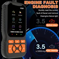 2025 New Model, Supports 8 Languages, Professional Obd2 Car Diagnostic Tool, Factory Direct V520, Professional Code Reader and Scan Tool, Clears Fault Codes, Real-Time Data Stream, Enhanced Engine Fault Code Reading and Reset Tool, Powerful Features, Modern Tooling, Durable Structure, No Battery Required - Image 4