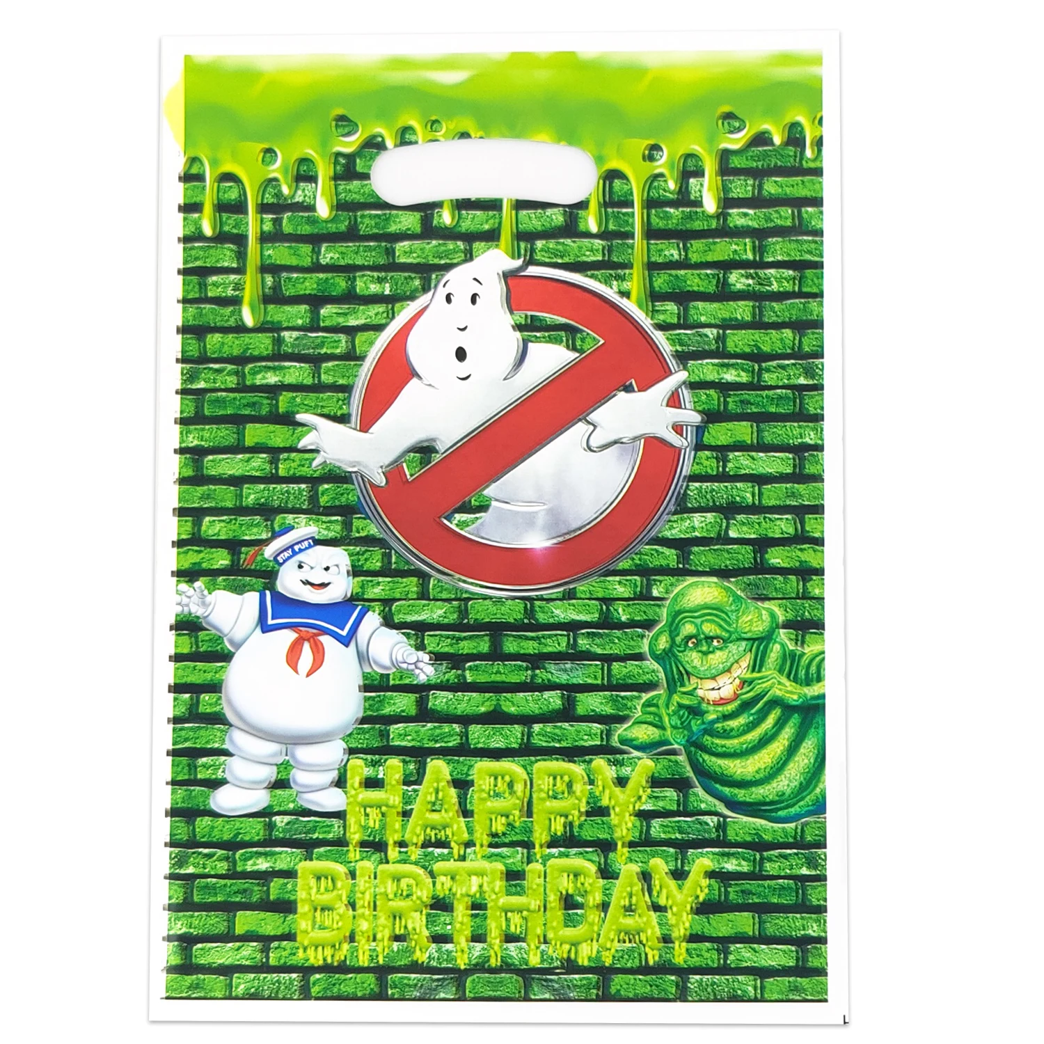 10pcs/lot Kids Boys Favors Happy Birthday Party Gifts Ghostbusting Theme Surprise Candy Bags Decorations Loot Bags