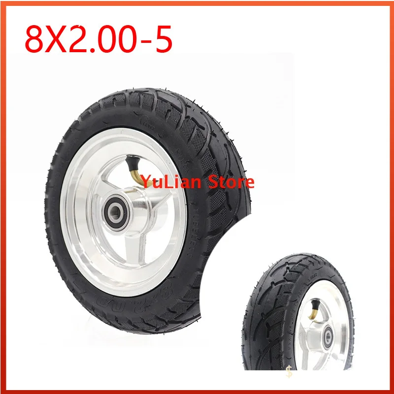 

Высококачественные шины с ступицами для 8-дюймового электрического скутера 8X2.00-5, Детские нажимные шины, аксессуары для колес 8x2.00-5