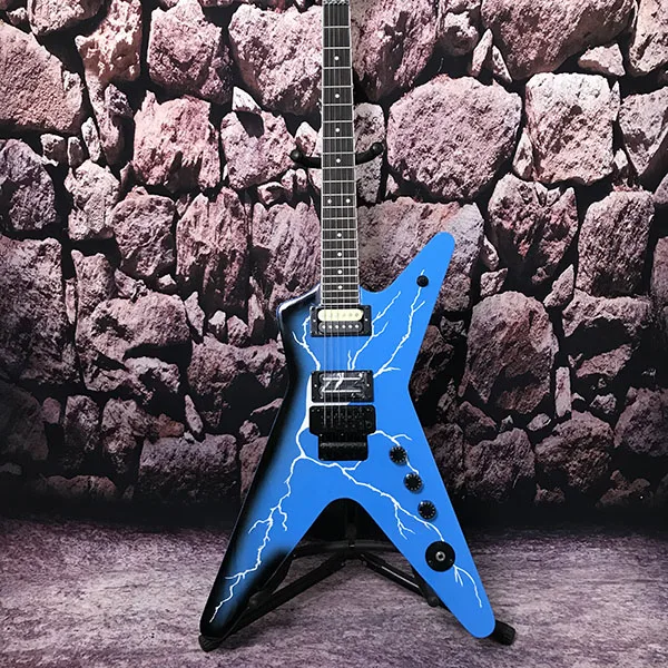 TOP Blue Dimebag Dean Electric Guitar ML From Hell Lighting Body