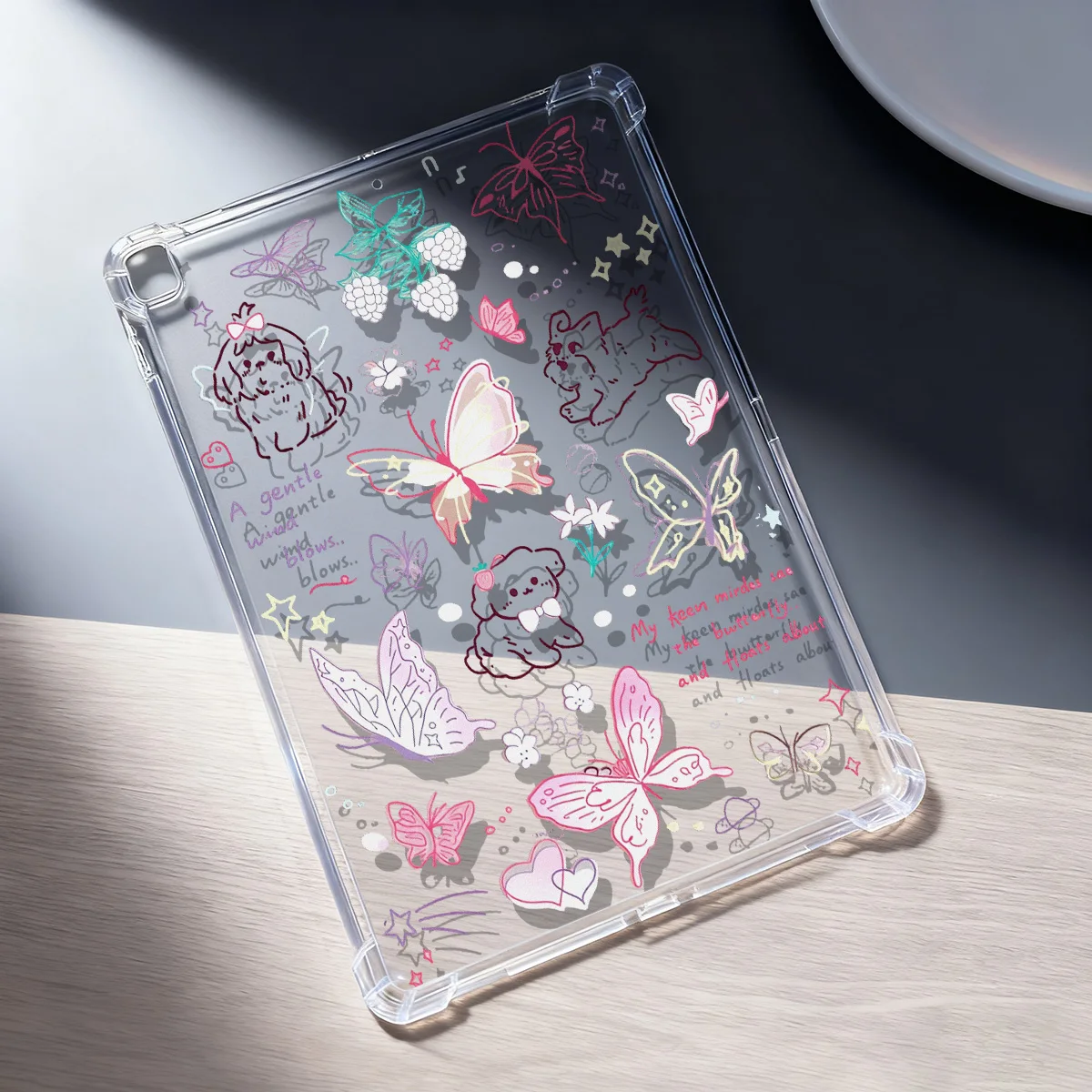 Enhanced Clear Silicon Tablet Case Cover