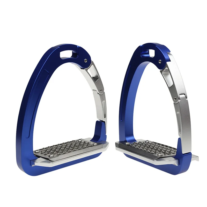 1 Pair Horse Riding Safety Stirrups Premium Aluminum and Stainless Steel Side Opening Equestrian Horse Riding Competition
