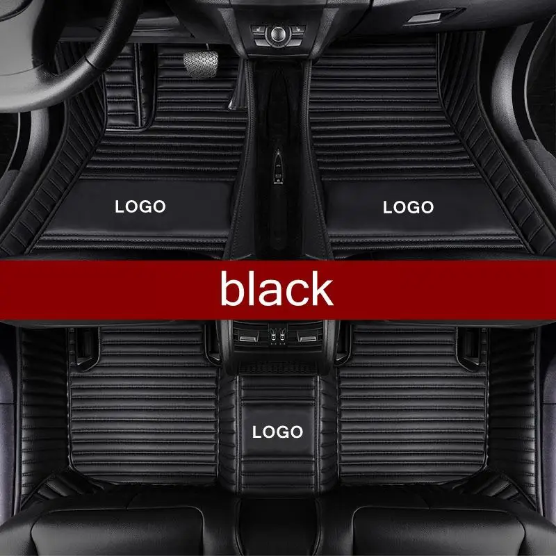 Tappetini Per Auto Per Jaguar Xj 2011-2019 Sedan Leather Waterproof Automobile Carpet Cover Foot Pads Mat Liners Accessori Per Auto