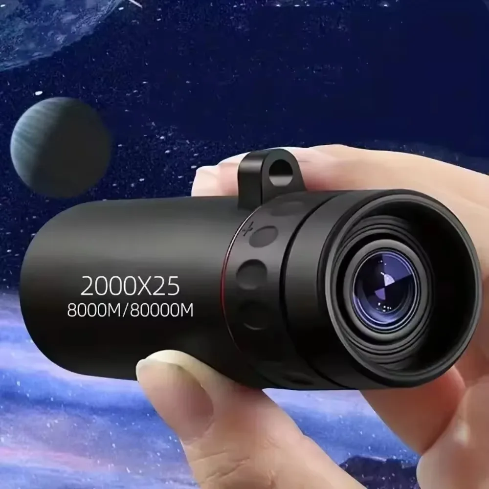 2000x25 HD Monocular Telescope Mini Portable Mobile Phone Telescope with Holder Camping Outdoor Hunting Birdwatching Telescopes 3