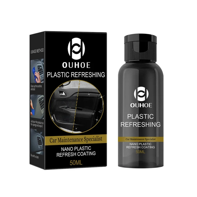 Ouhoe Plastic Refreshing, Plastic Revitalizing Coating Agent, Plastic  Refreshing Car Black, Nano Plastic Refreshing Coating, Plastic Parts  Refurbish