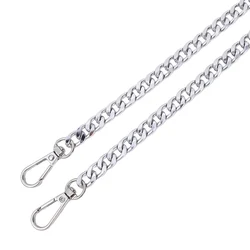 Metal Aluminum Bag Chain for DIY Hand-Woven Handbag - 120cm Detachable Strap Accessory (Silver)
