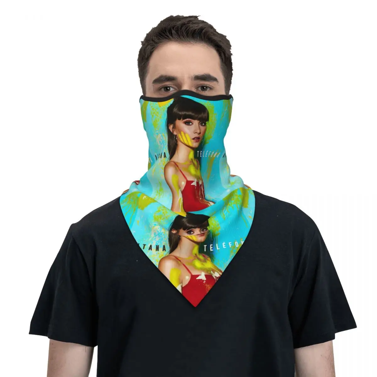 

Aitana Winter Neck Mask Warmer Women Men Hiking Hunting Tube Scarf Spanish Singer Face Bandana Gaiter