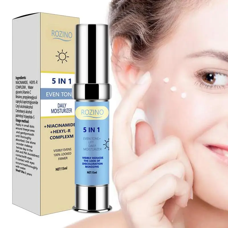 5 In 1 Face Cream Daily Moisturizer Anti Aging Wrinkle Facia Hyaluronic Acid Hydrate Nicotinamide Skin Care пенка для умывания увлажняющая с гиалуроновой кислотой consly hyaluronic acid cleansing foam “hydrate