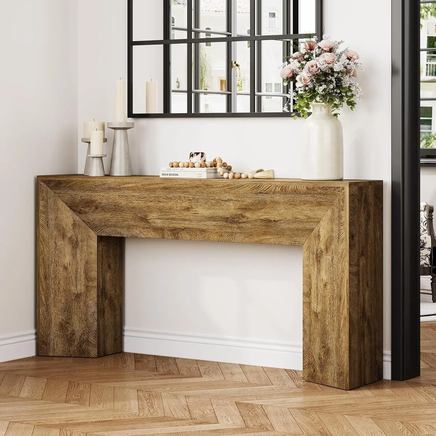 Extra Long Black Console Table 6