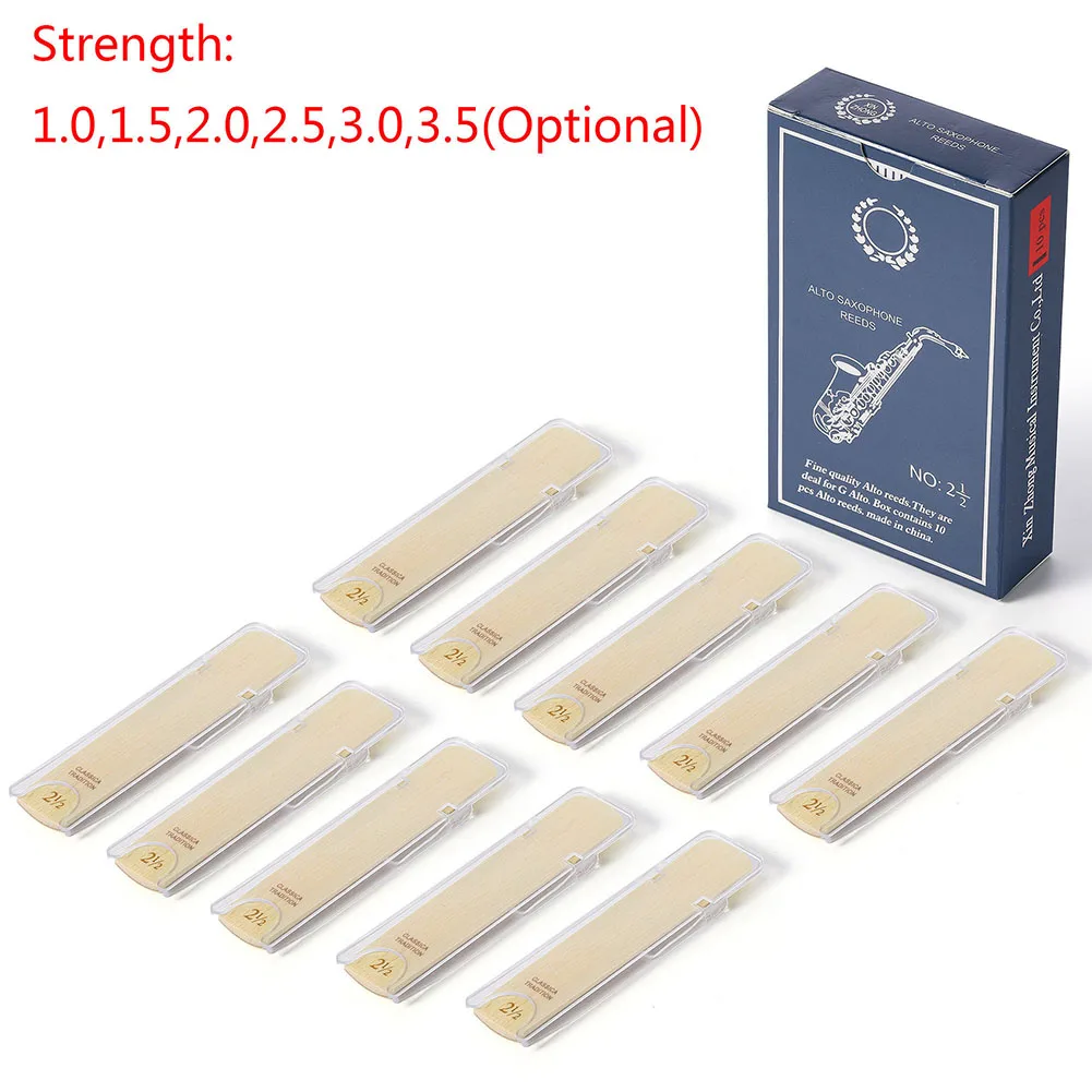 

Professional Grade Alto Saxophone Reeds With Consistent Size Excellent Response 71.5mm*14.5mm Music Instruments Accessories