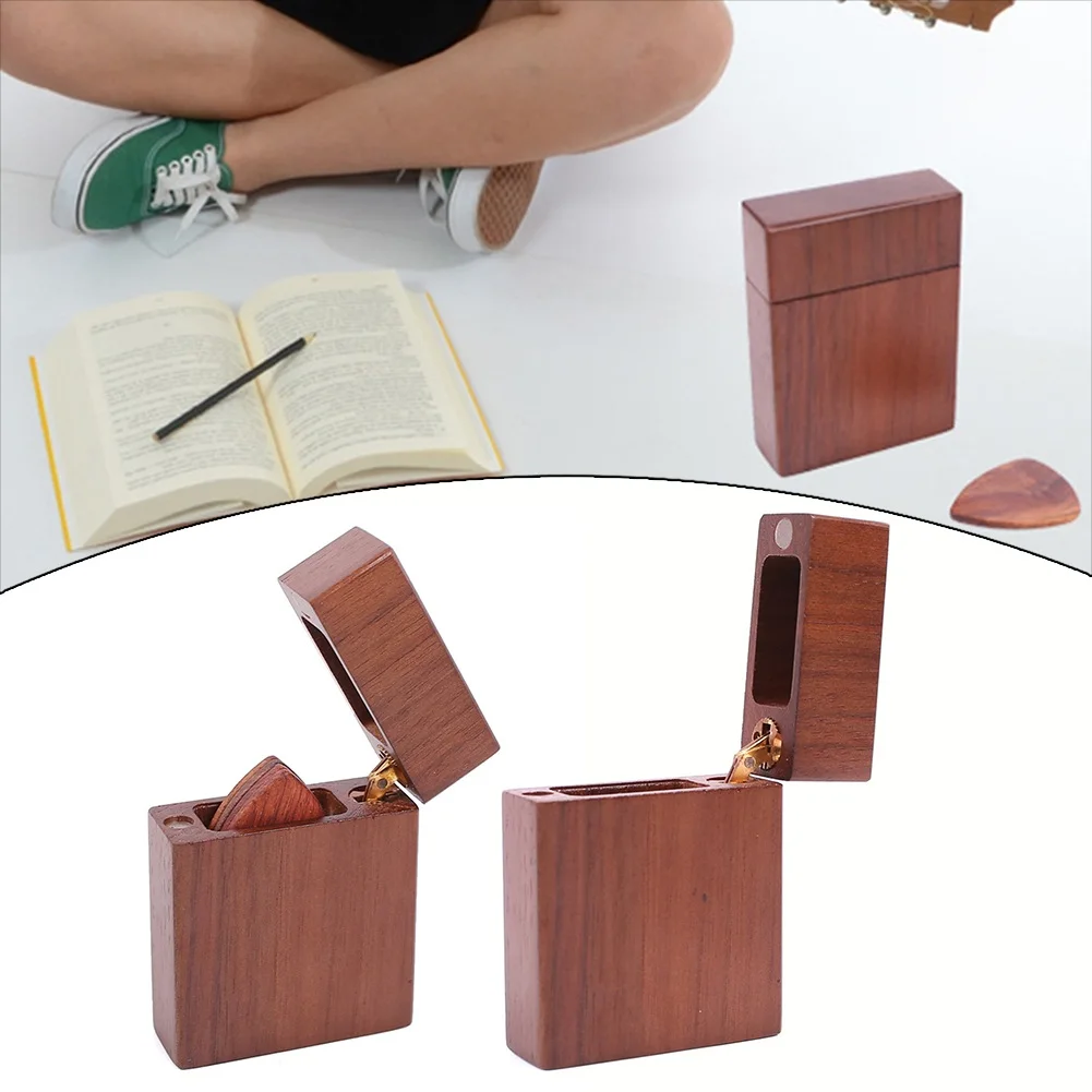 

1 шт. держатель для гитары из натурального дерева для гитаристов с 5 медиаторами, уникальный подарок для любителей музыки 68x50x1 9 мм, аксессуары для гитары