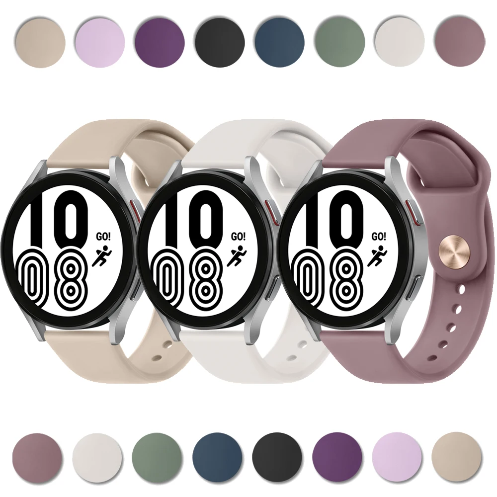 

Ремешок силиконовый для Samsung Galaxy Watch 4 3 5 Pro active 2/Gear S3, браслет для Huawei Watch GT 2/2e/3 pro, 20 мм 22 мм