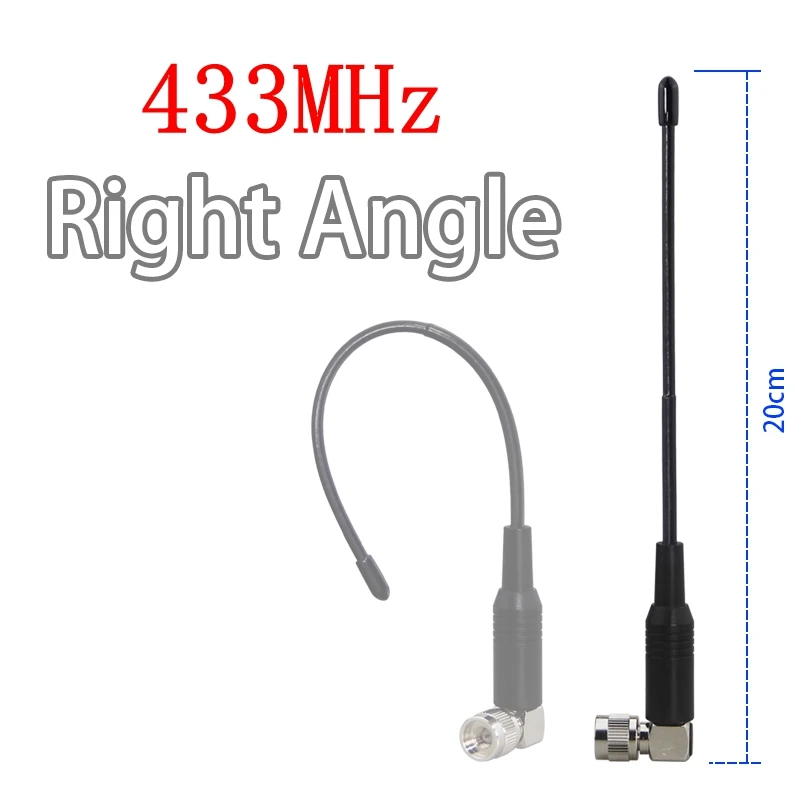 High-Gain Omnidirectional Soft Whip Antenna with SMA Right-Angle Connector