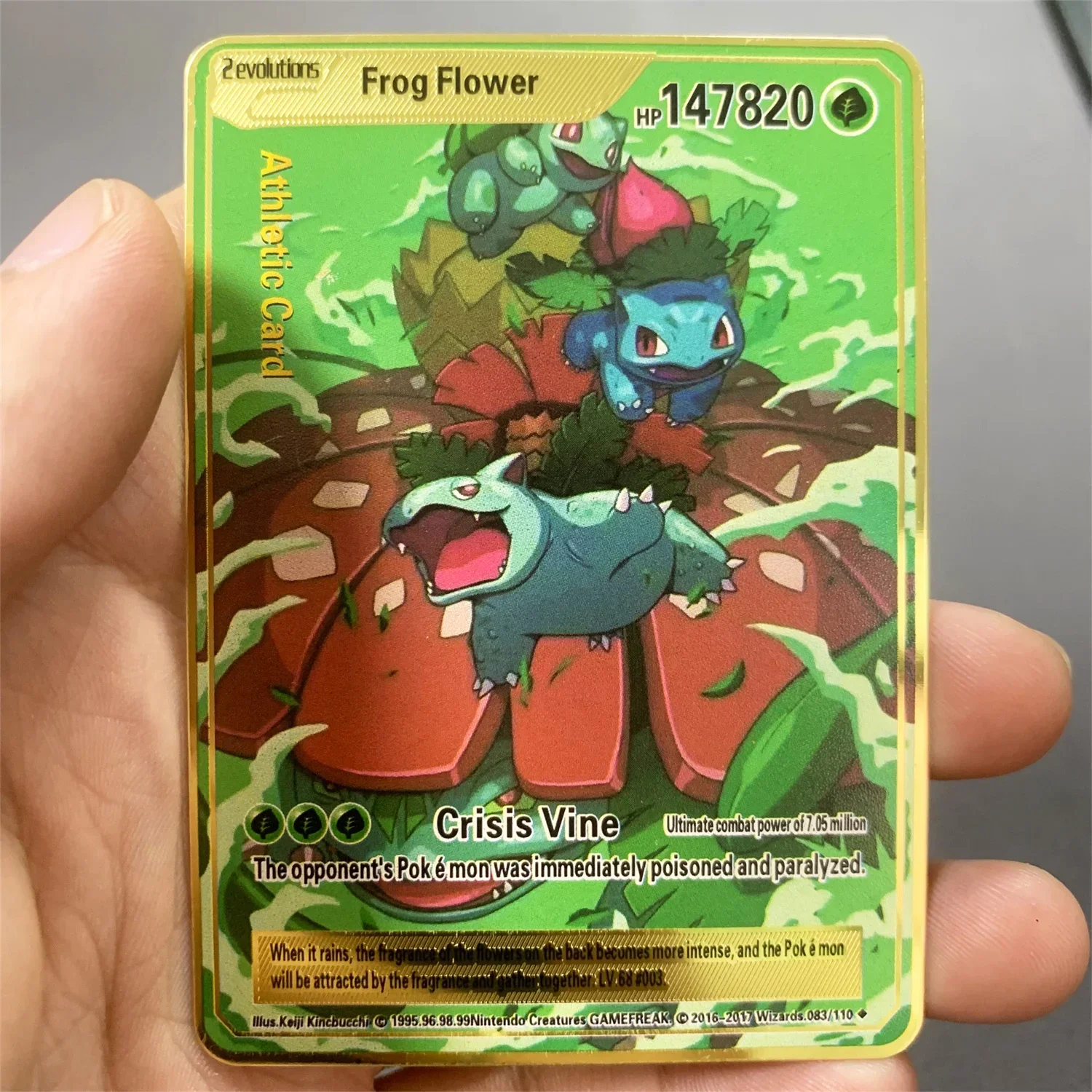 thumbnail image 1 of 10000 Point Arceus Vmax Metal Cards Diy Card Pikachu Charizard Gold Limited Rare Edition Kids Gift Game Collection Cards, 1 of 4