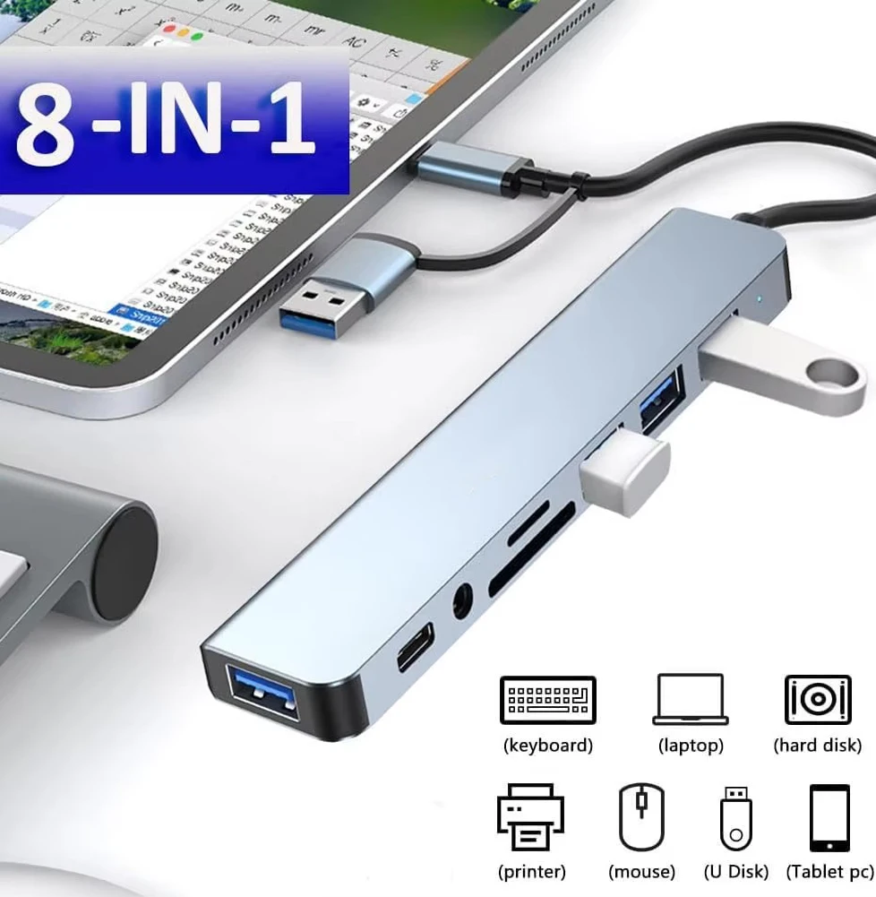 Premium Multi-Port USB 3.0 Hub with High-Speed Data Transfer