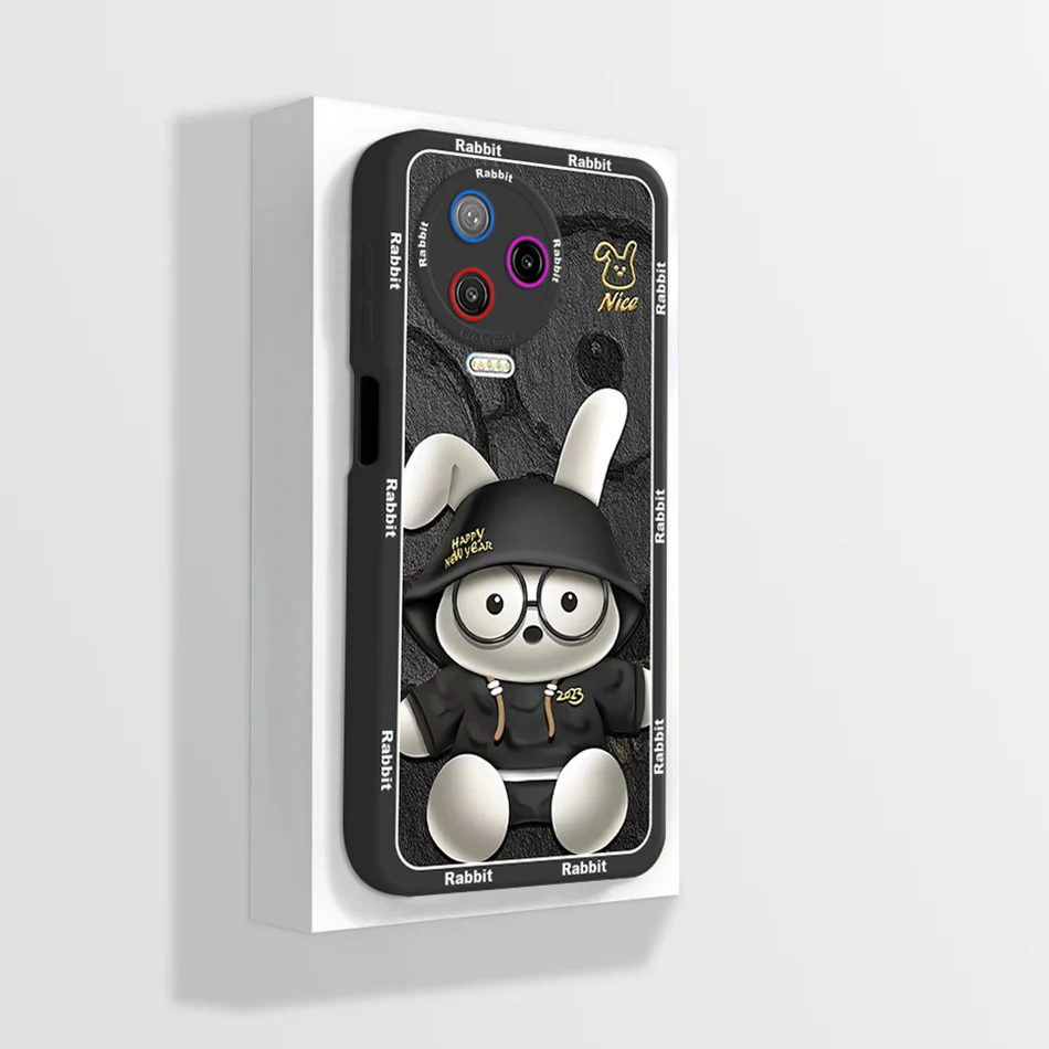 Cute Astronaut Square Phone Case - Shockproof Soft Back Cover