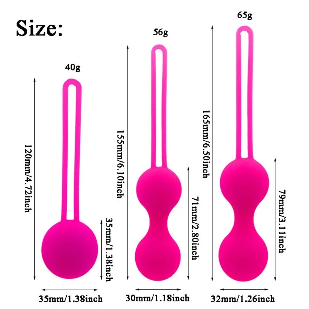 Kegel Balls Vaginal Balls Vibrator Stimulate Sex Toys for Women Tighten Exercise Chinese Kegel Balls Love Eggs Ben Wa Geisha Training