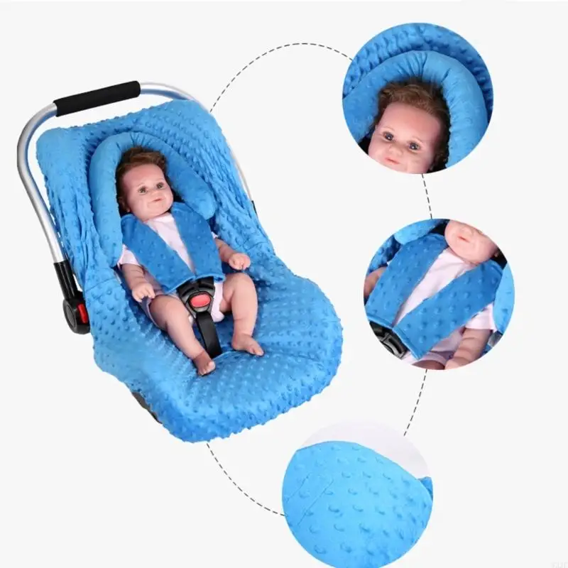 W3JF Comfortable Baby Head Support Bassinet Shoulder Strap Cover Case For 0-12 Month
