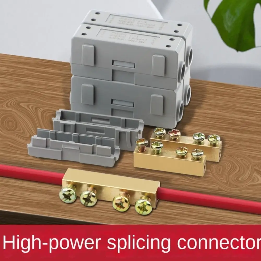 Brass High Power Electrical Cable Splice Splitter Connector