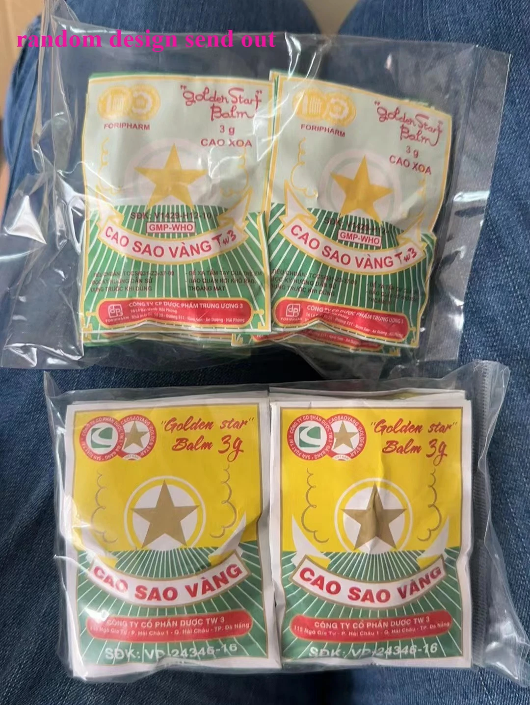 10pcs/bag Cao Xoa Tw3 Newest Vietnam Golden Star Tiger Balm Tiger Head Menthol Balm Refreshing Oil for Insect Cao Sao Vang 2