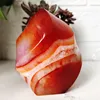 Natural Stone Red Agate Flame Crystal Lce Cream Torch Spiritual Energy Healing and Feng Shui Desk Room Decoration Maison Home 6