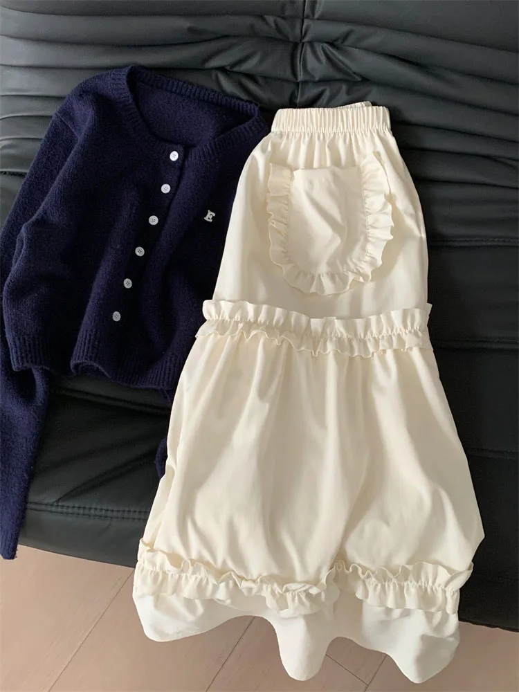 

Женская винтажная юбка с принтом Mori Girl, бежевая Классическая Удобная трапециевидная юбка в стиле 50-х годов, весна-лето 2000